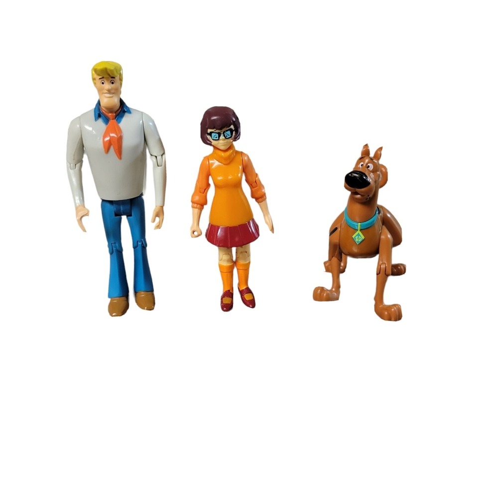 Mixed Lot Scooby Doo Velma Fred Articulated Movable Joints  Action Figures